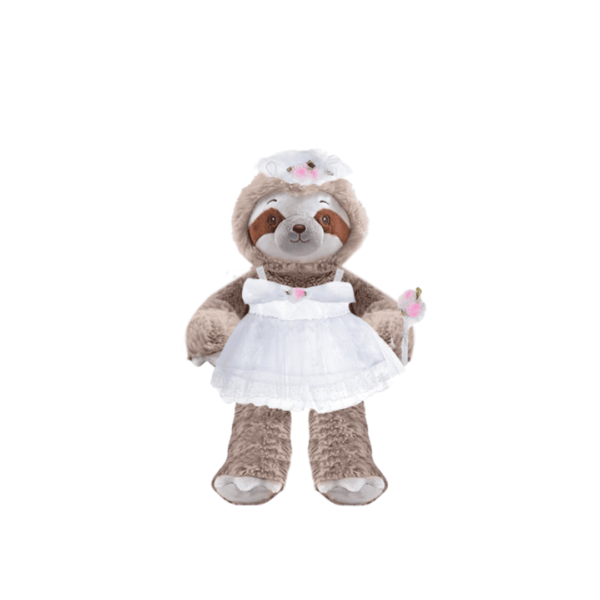 Sloth Plushie with Bride Outfit