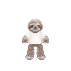 Sloth Plushie With White Shirt