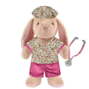 Bunny Plushie with Nurse Outfit