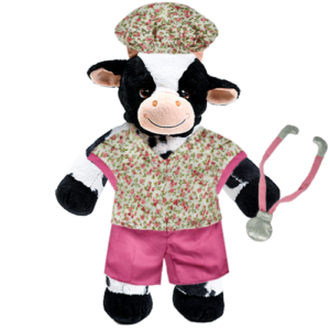 Cow Plushie with Nurse Outfit
