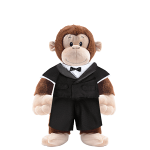 Monkey Plushie with Tuxedo