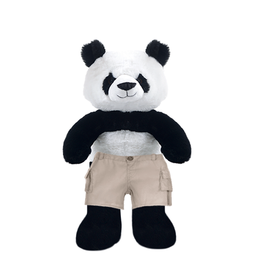 Panda Plushie With Cargo Pants