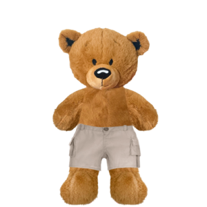 Brown Teddy Plushie With Cargo Pants