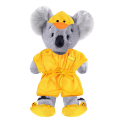 Koala Plushie With Duck Robe And Slippers