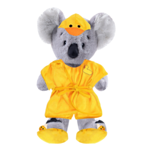Koala Plushie With Duck Robe And Slippers