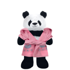Panda Plushie With Bunny Bathrobe