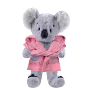 Koala Teddy Plushie With Bunny Bathrobe