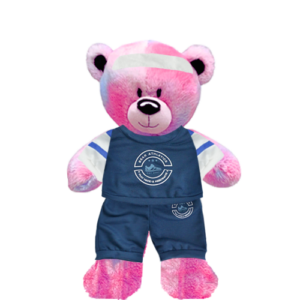 Pinky Teddy Plushie with Athletic Outfit