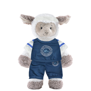 Sheep Plushie with Athletic Outfit