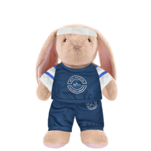 Bunny Plushie with Athletic Outfit