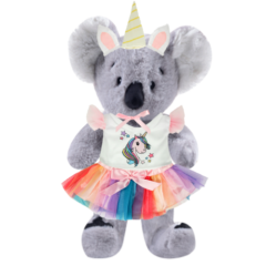 Koala Plushie With Unicorn Outfit