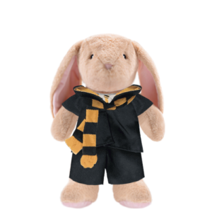 Bunny Plushie With Yellow Wizard Costume
