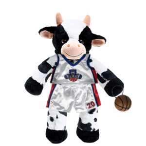 Cow Plushie with Basketball Uniform