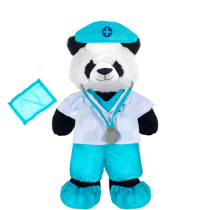 Panda Plushie with Doctor’s Outfit