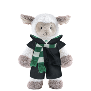 Sheep Plushie With Green Wizard Costume