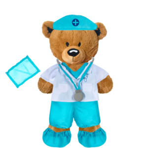 Brown Teddy Plushie with Doctor’s Outfit