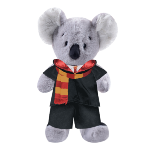 Koala Plushie with Red Wizard Costume