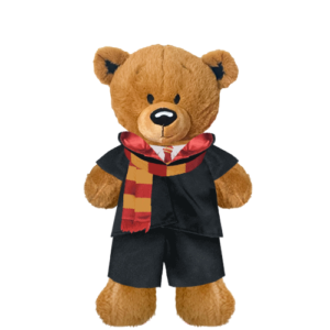 Brown Teddy Plushie with Red Wizard Costume