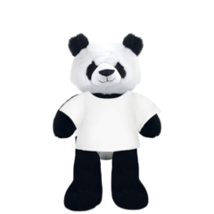 Panda Plushie With White Shirt
