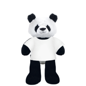 Panda Plushie With White Shirt