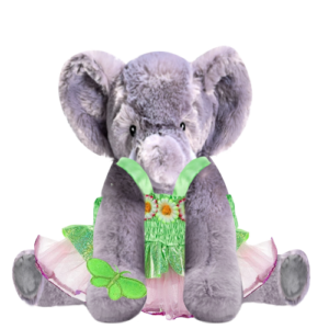 Elephant Teddy Plushie with Fairy Costume
