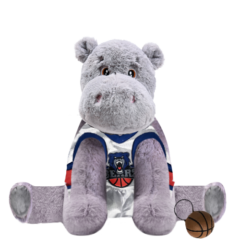 Hippo Plushie with Basketball Uniform