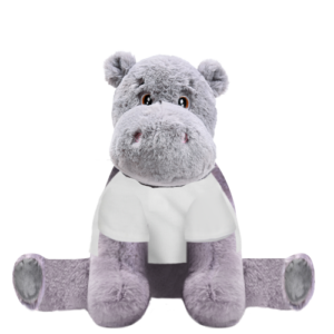 Hippo Plushie With White Shirt