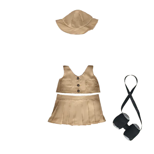 Safari Outfit with Skirt