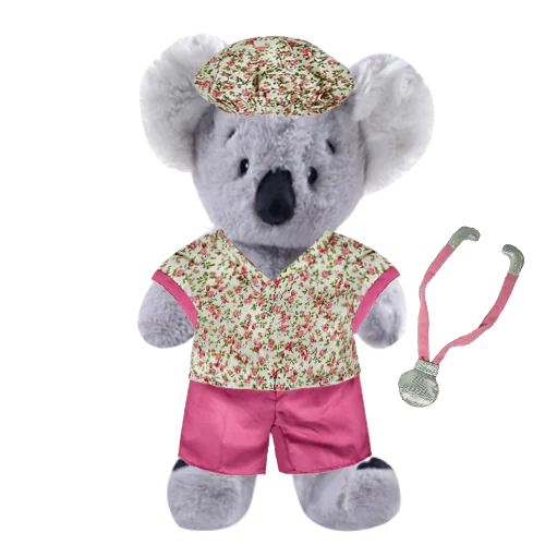 Koala Plushie with Nurse Outfit