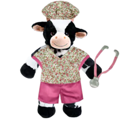 Cow Plushie with Nurse Outfit