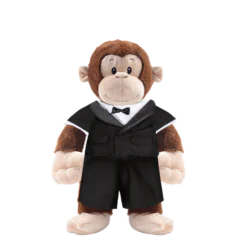 Monkey Plushie with Tuxedo