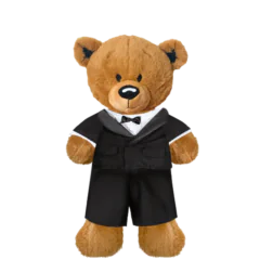 Brown Teddy Plushie with Tuxedo