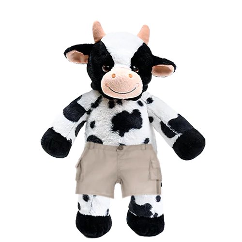 Cow Plushie With Cargo Pants