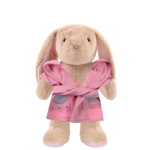 Bunny Plushie With Bunny Bathrobe