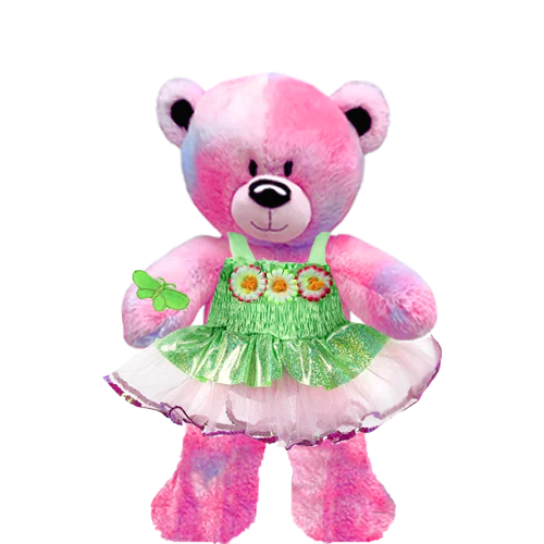Pinky Teddy Plushie with Fairy Costume