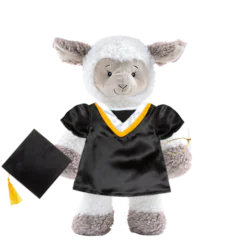 Sheep Plushie with Graduation Cap and Gown