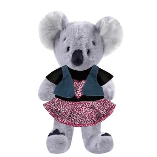 Koala Plushie With Wild Girl Outfit
