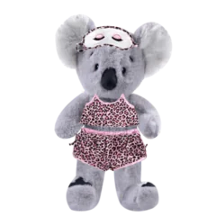 Koala Plushie with Pink Leopard PJ