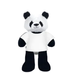 Panda Plushie With White Shirt