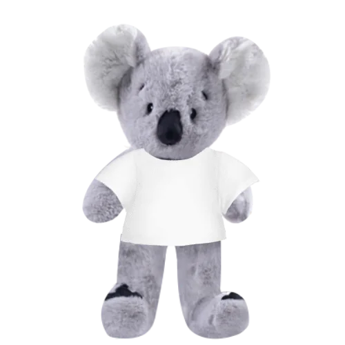 Koala Plushie With White Shirt
