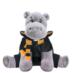 Hippo Plushie With Yellow Wizard Costume