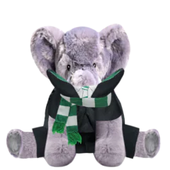 Elephant Plushie With Green Wizard Costume