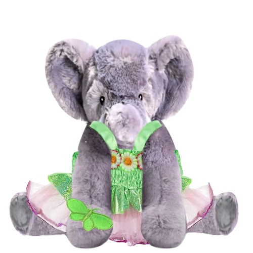 Elephant Teddy Plushie with Fairy Costume
