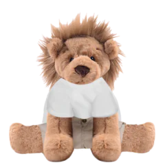 Lion Plushie With White Shirt and Cargo Pants