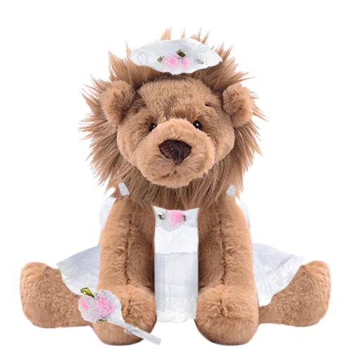 Lion Plushie with Bride Outfit