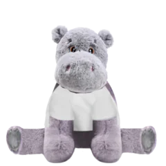 Hippo Plushie With White Shirt