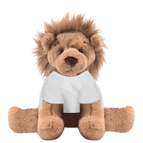 Lion Plushie With White Shirt
